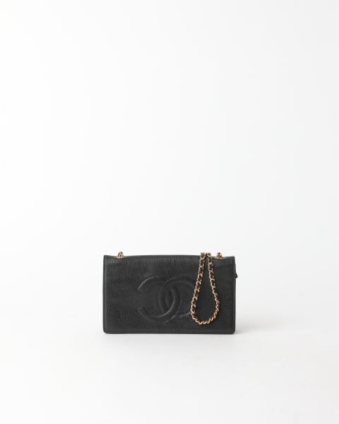 CHANEL CC Caviar Wallet on Chain Bag