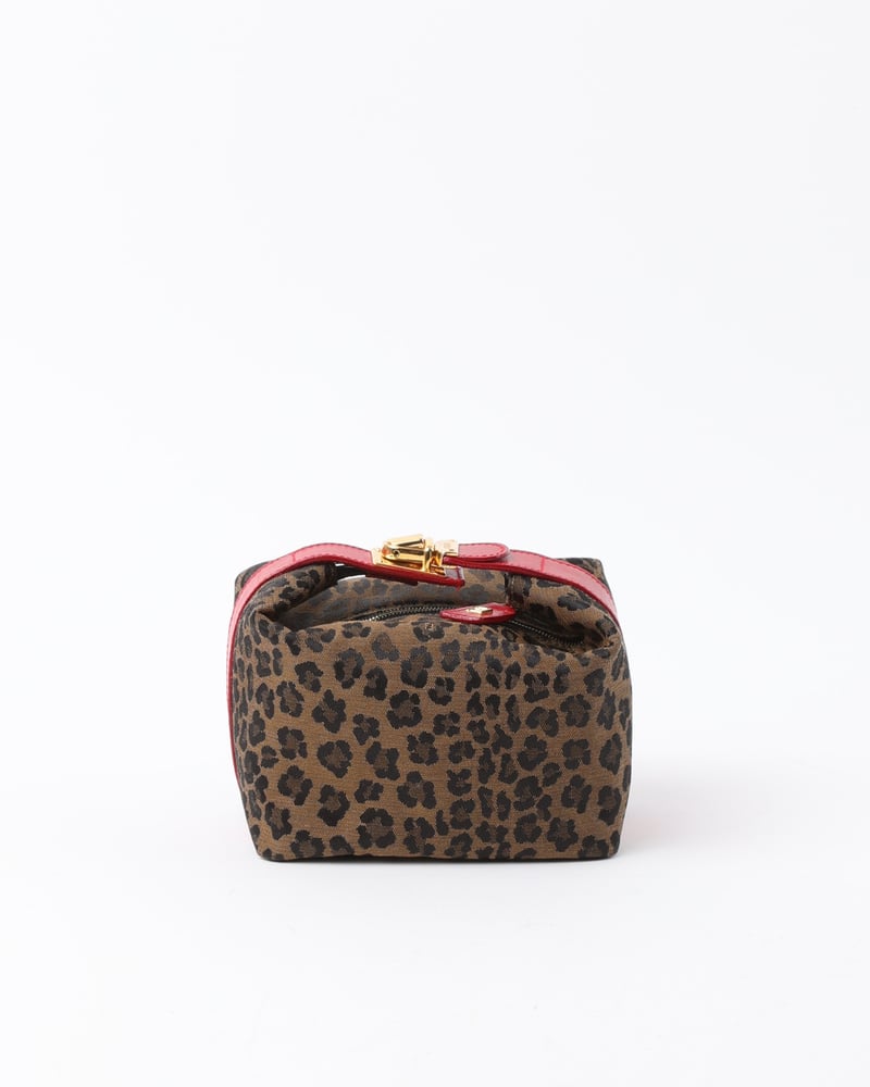 FENDI Leopard Vanity Handbag