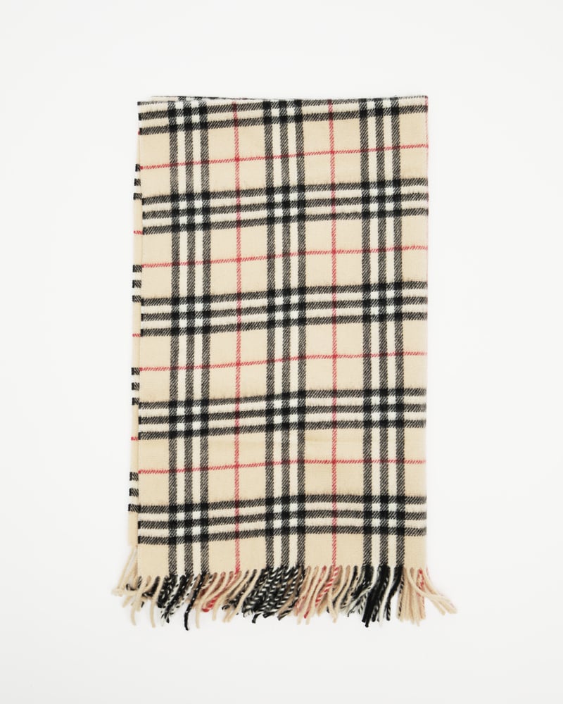 BURBERRY Nova Check Lambswool Scarf