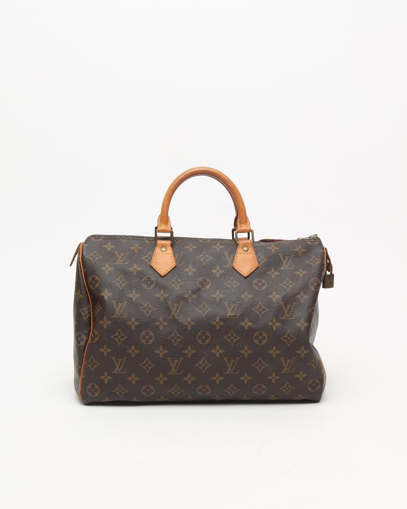 LOUIS VUITTON Monogram Speedy 35 Bag