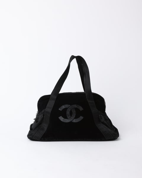 CHANEL CC Velour Weekend Bag