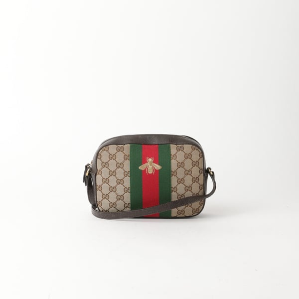 GUCCI Bee Web Camera Crossbody Bag