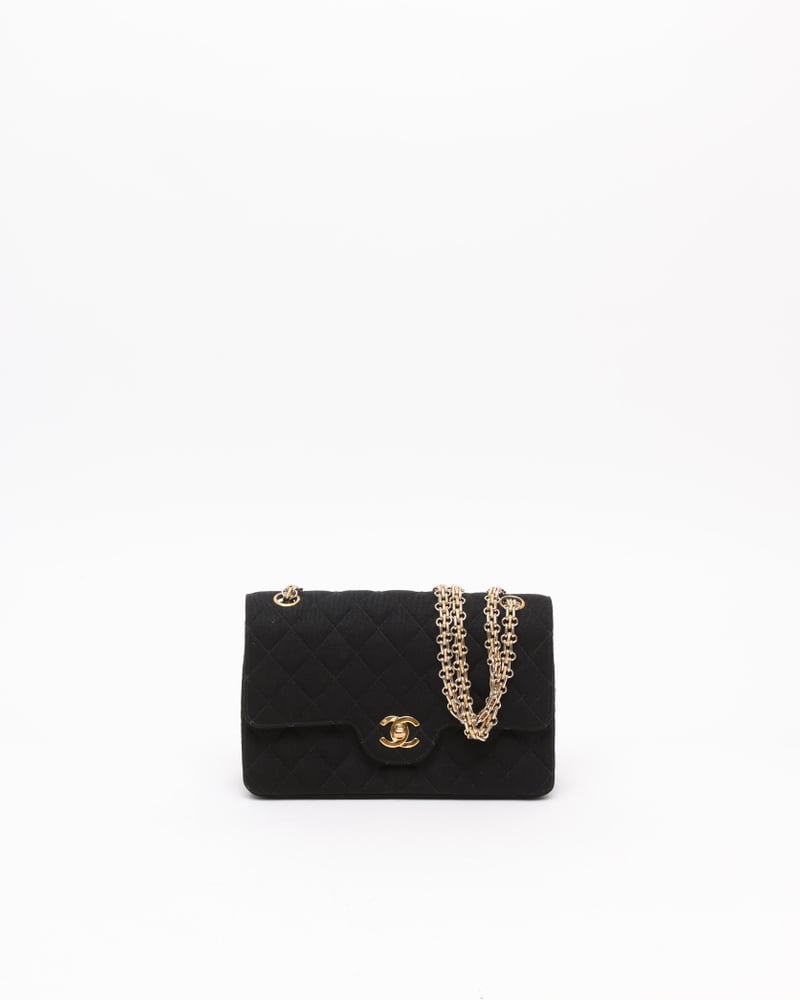 CHANEL Classic Small Jersey Double Flap Bag