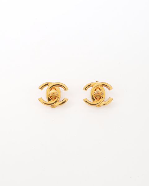 CHANEL Turnlock Earrings