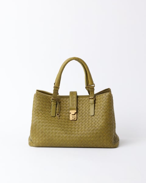 BOTTEGA VENETA Roma Intrecciato Medium Tote