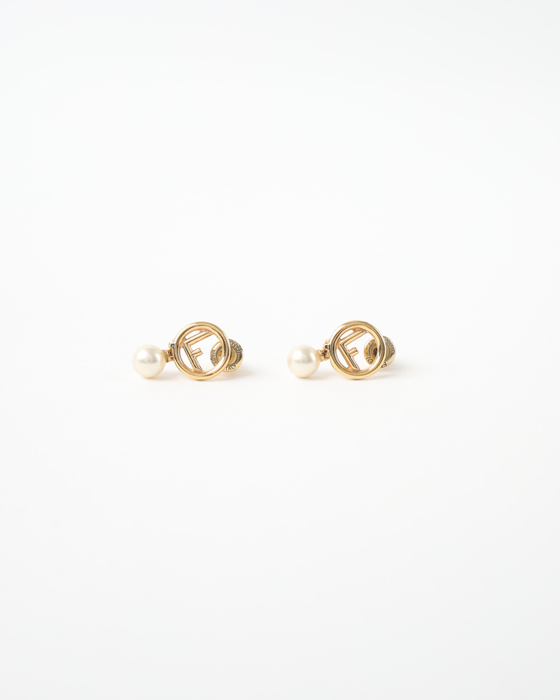 FENDI F is Fendi Pearl Drop Earrings