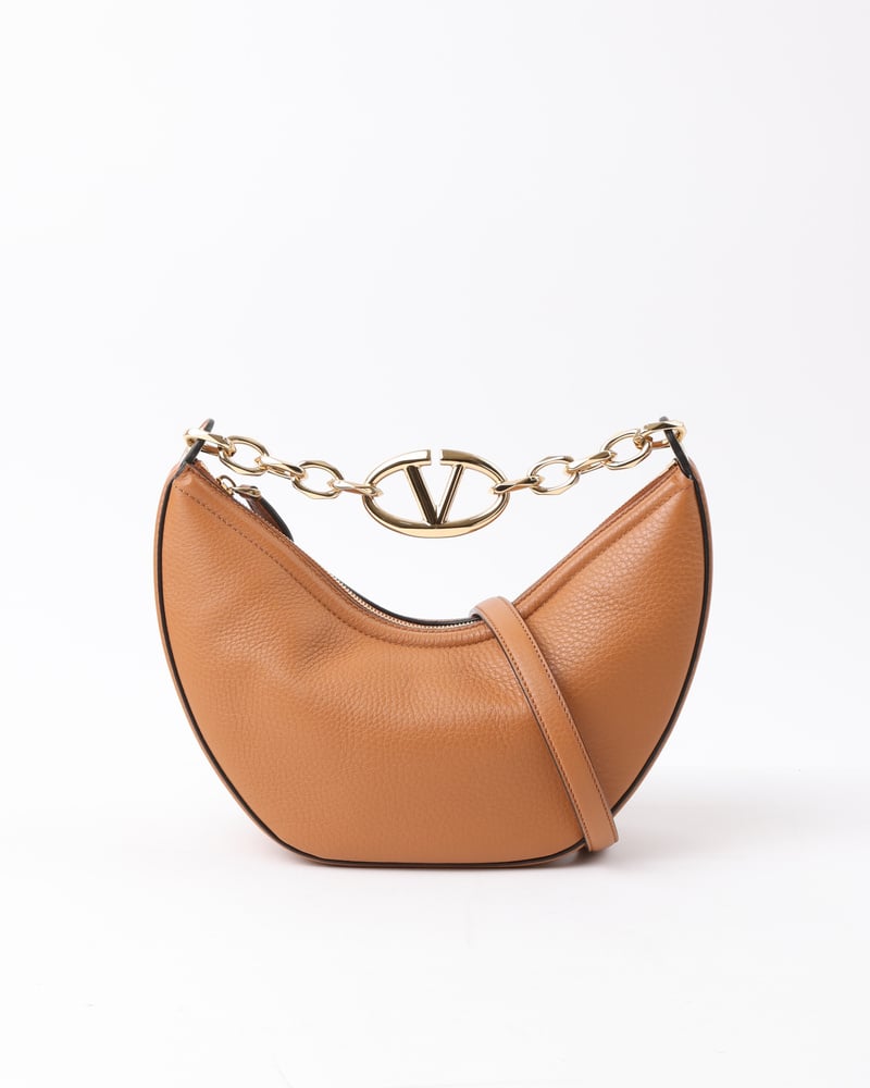 VALENTINO VLogo Small Moon Hobo Bag