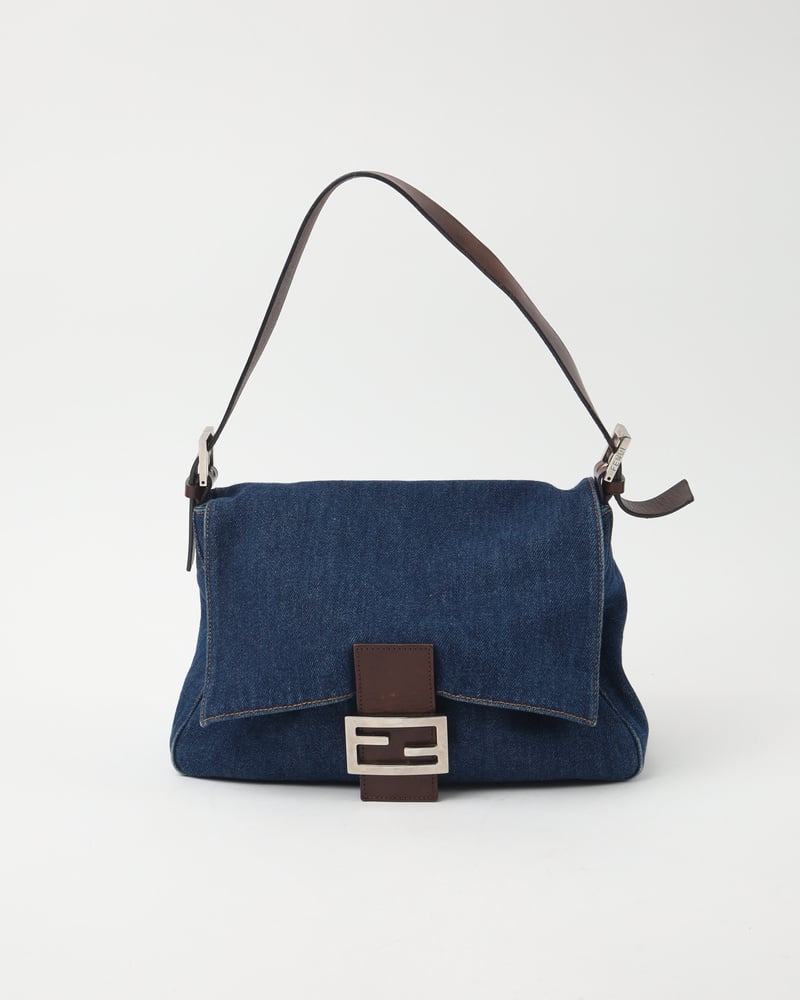 FENDI FF Mamma Denim Bag