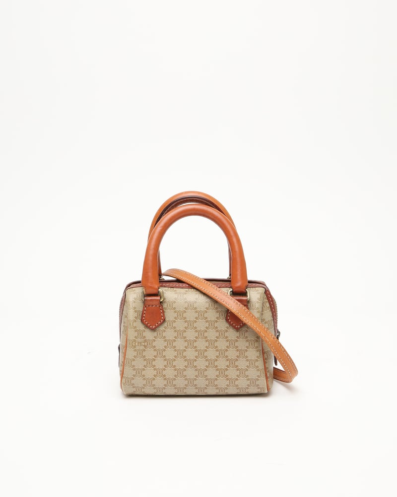 CELINE Mini Macadam Boston Bag