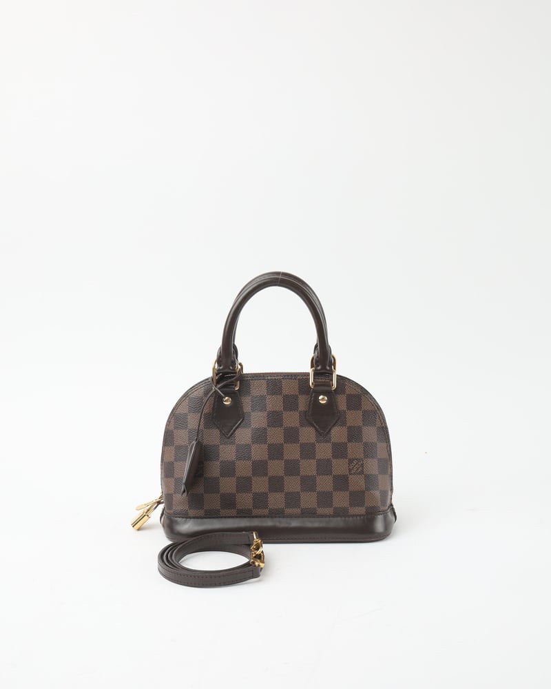 LOUIS VUITTON Damier Ebene Alma BB Bag