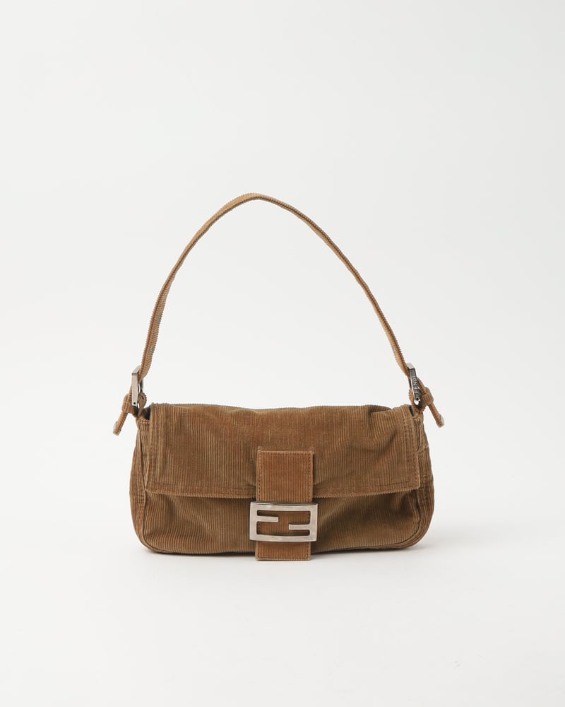 FENDI Corduroy Baguette Bag