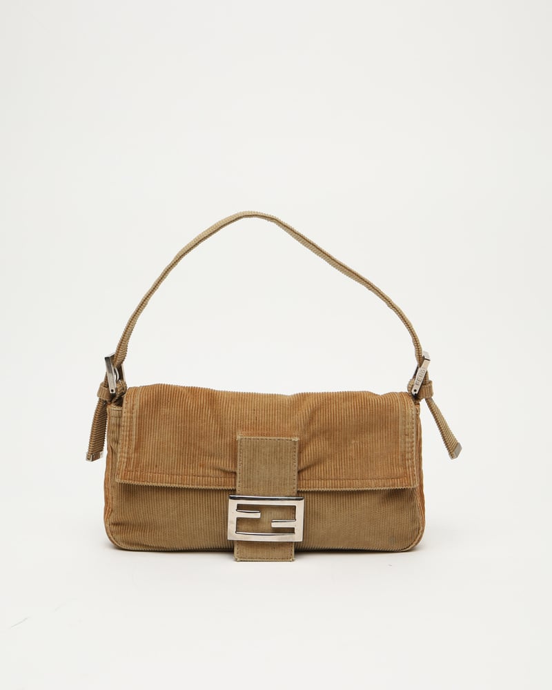 FENDI Corduroy Baguette Bag