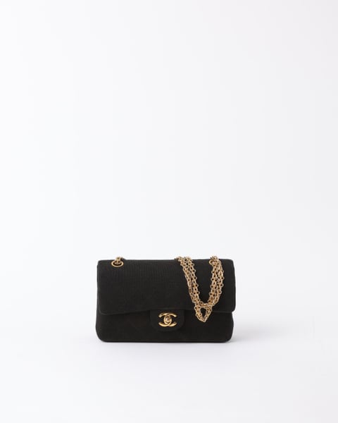 CHANEL Classic Small Jersey Double Flap Bag