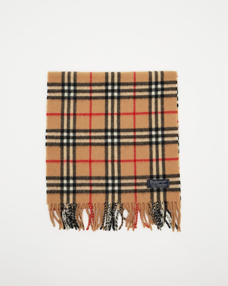 BURBERRY Nova Check Lambswool Scarf