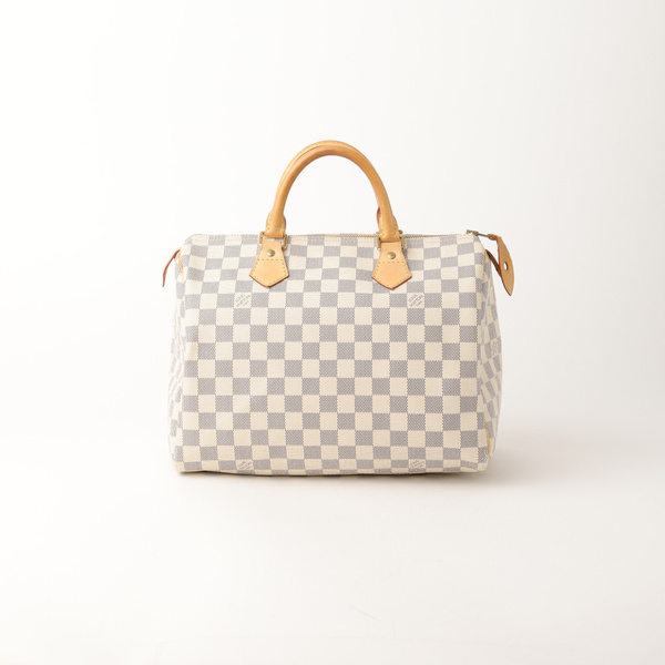 LOUIS VUITTON Damier Azur Speedy 30 Handbag