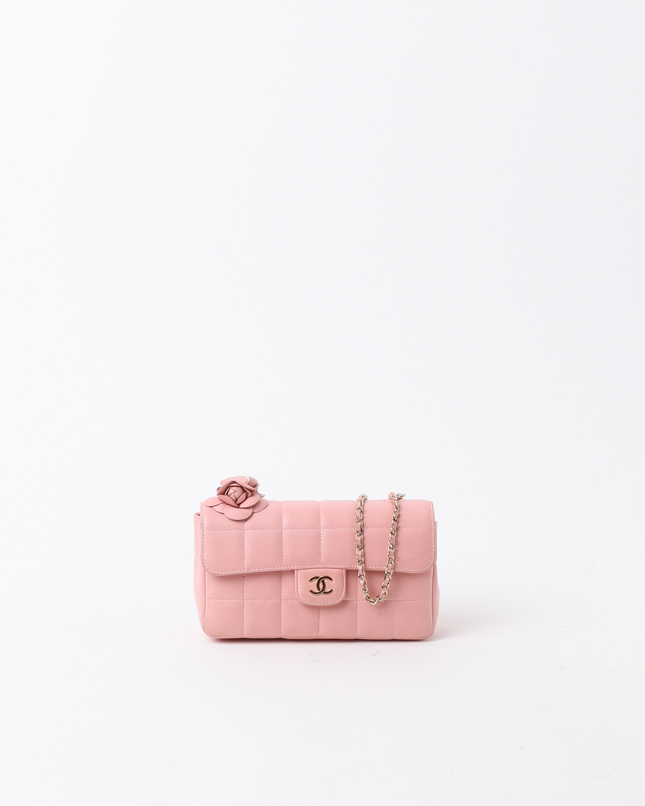 CHANEL Camellia Mini Flap Bag