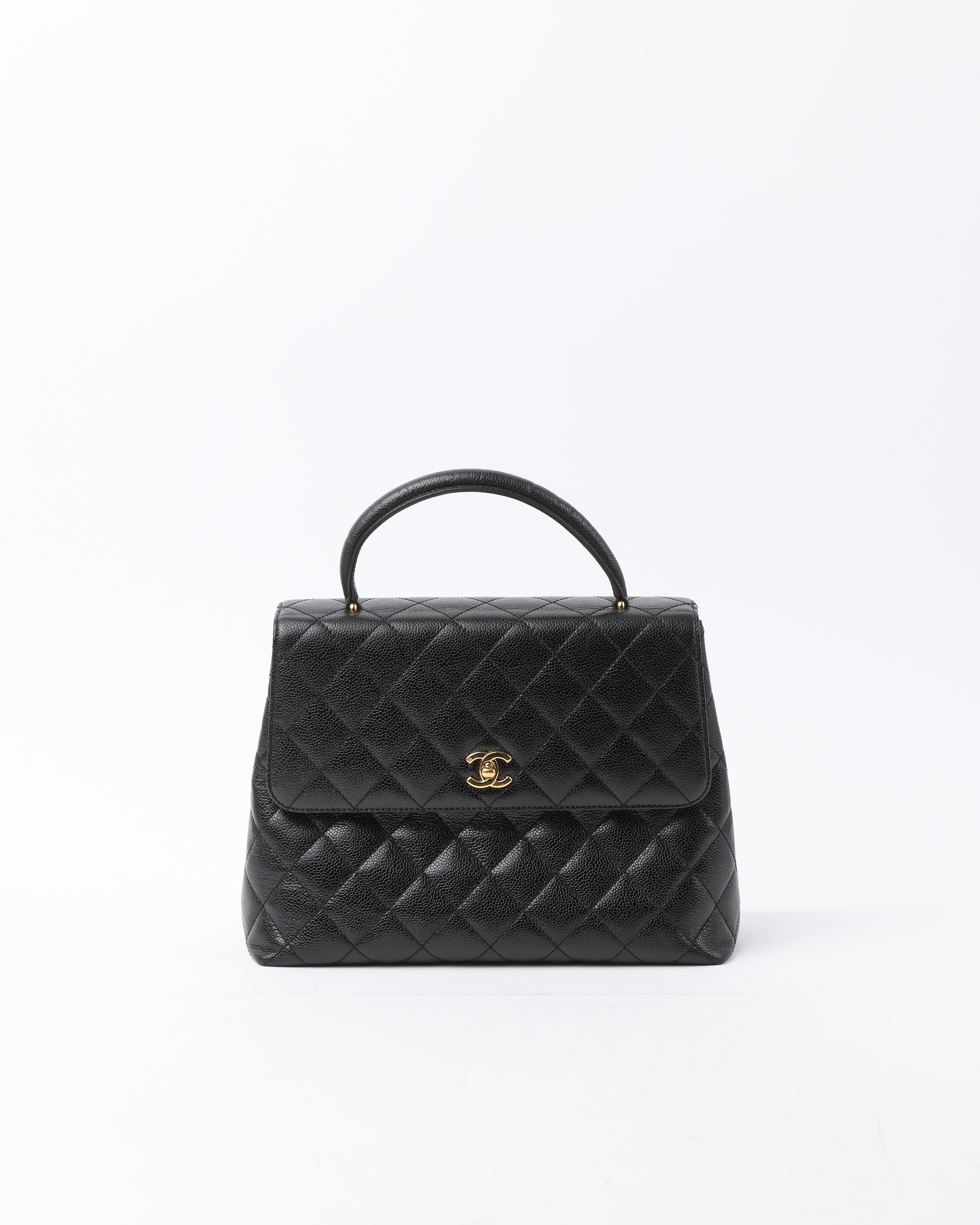 CHANEL Caviar Kelly Top Handle Bag