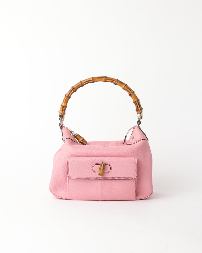 GUCCI Borsa Bamboo Zip Top Handle Bag