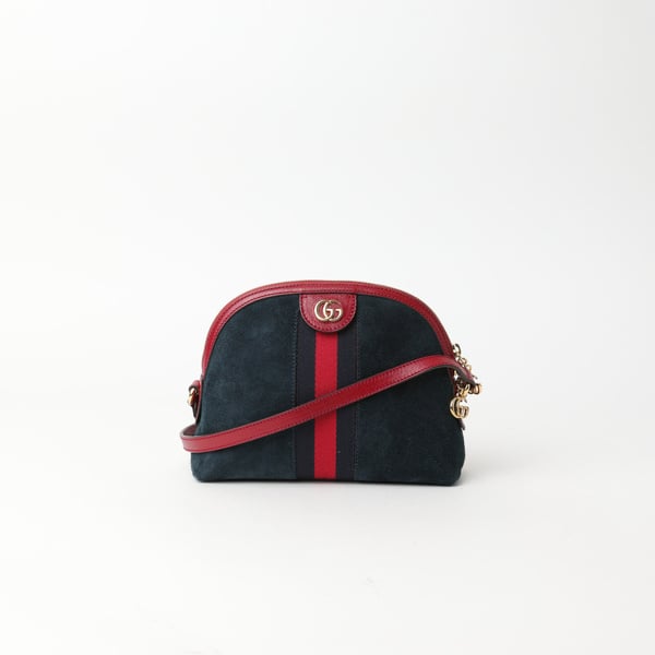 GUCCI Ophidia Suede Crossbody Bag