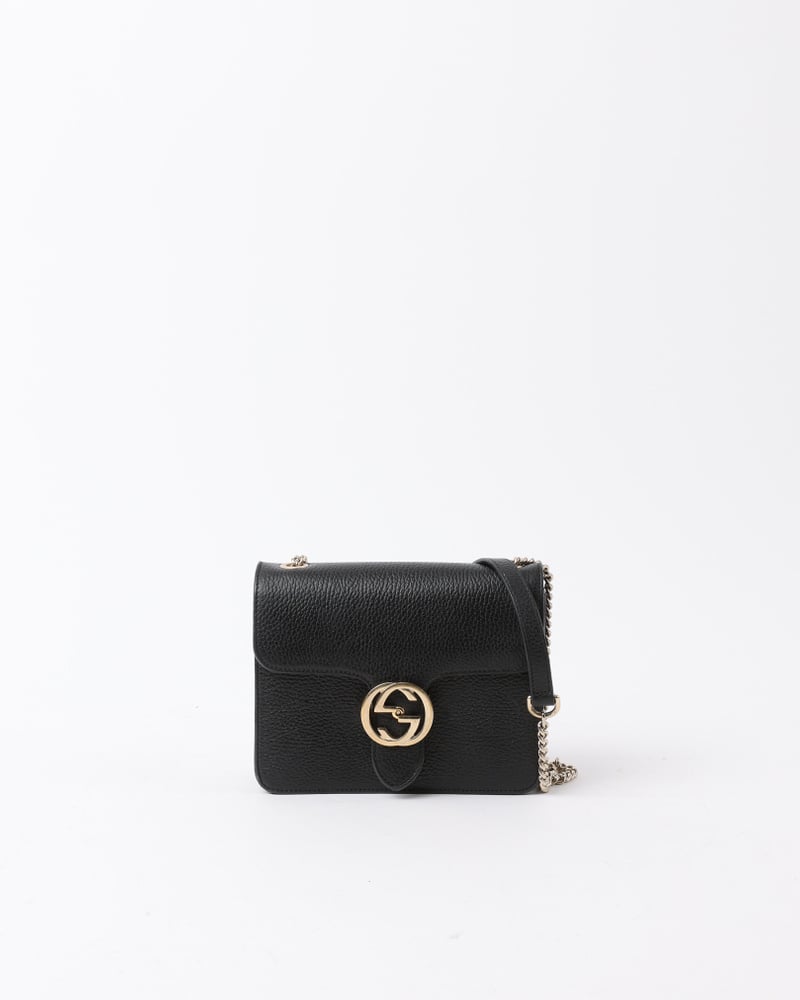 GUCCI Interlocking GG Chain Shoulder Bag