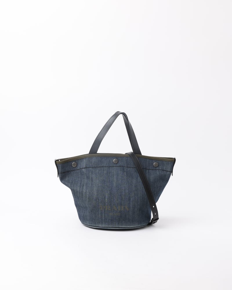 PRADA Denim City Tote Bag