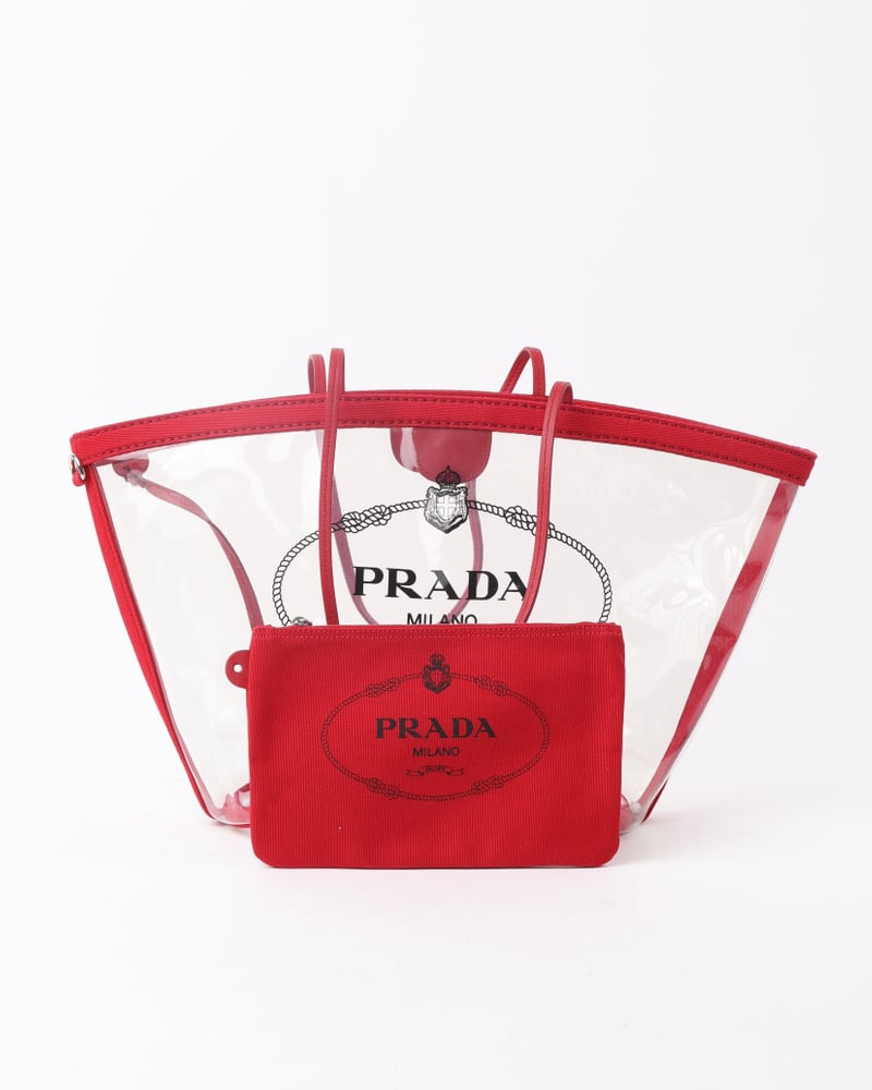 PRADA Canapa Plex Tote Bag