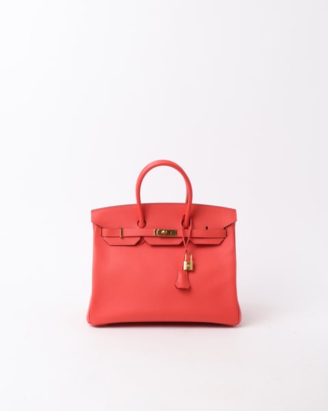 HERMÈS Birkin 35 Epsom Rose Jaipur Bag