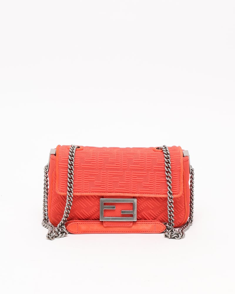 FENDI FF Midi Baguette Bag