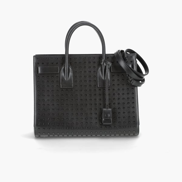 SAINT LAURENT Small Studded Sac De Jour Bag