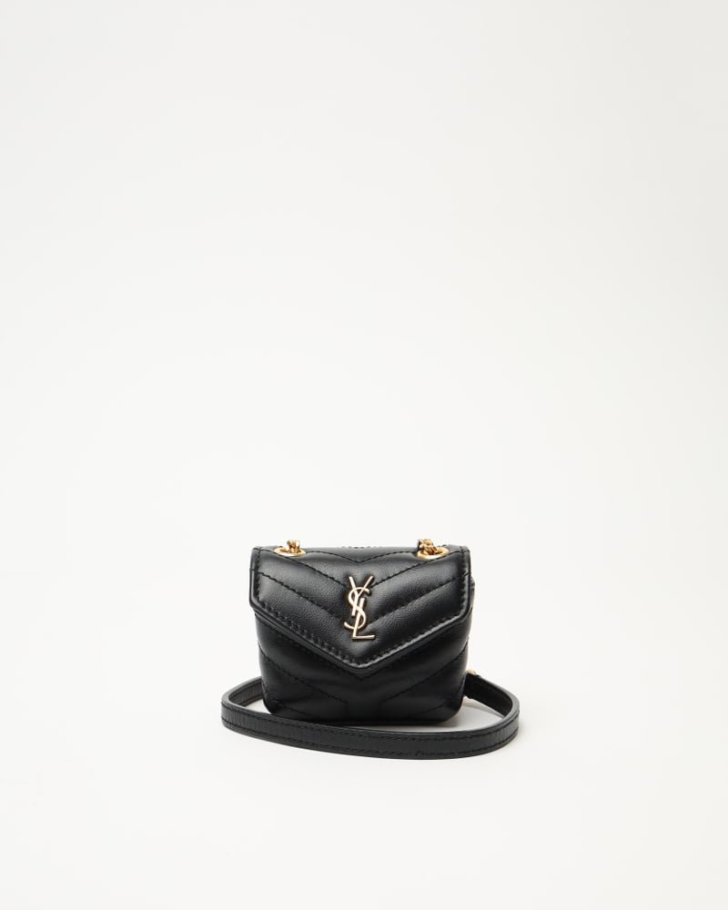 SAINT LAURENT Micro Loulou Airpods Crossbody Bag