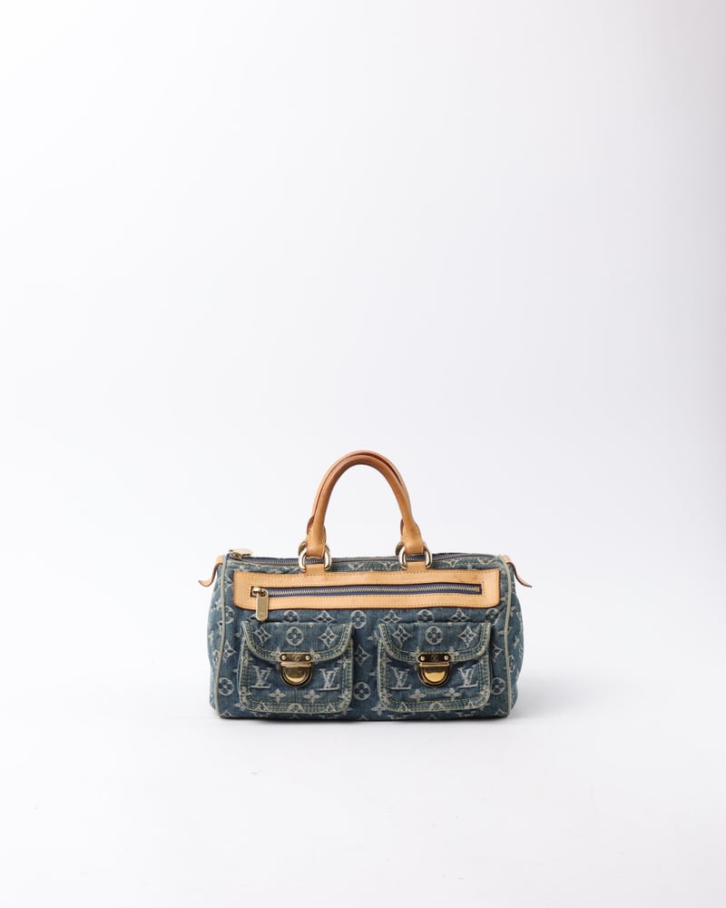 LOUIS VUITTON Monogram Neo Speedy Denim Bag