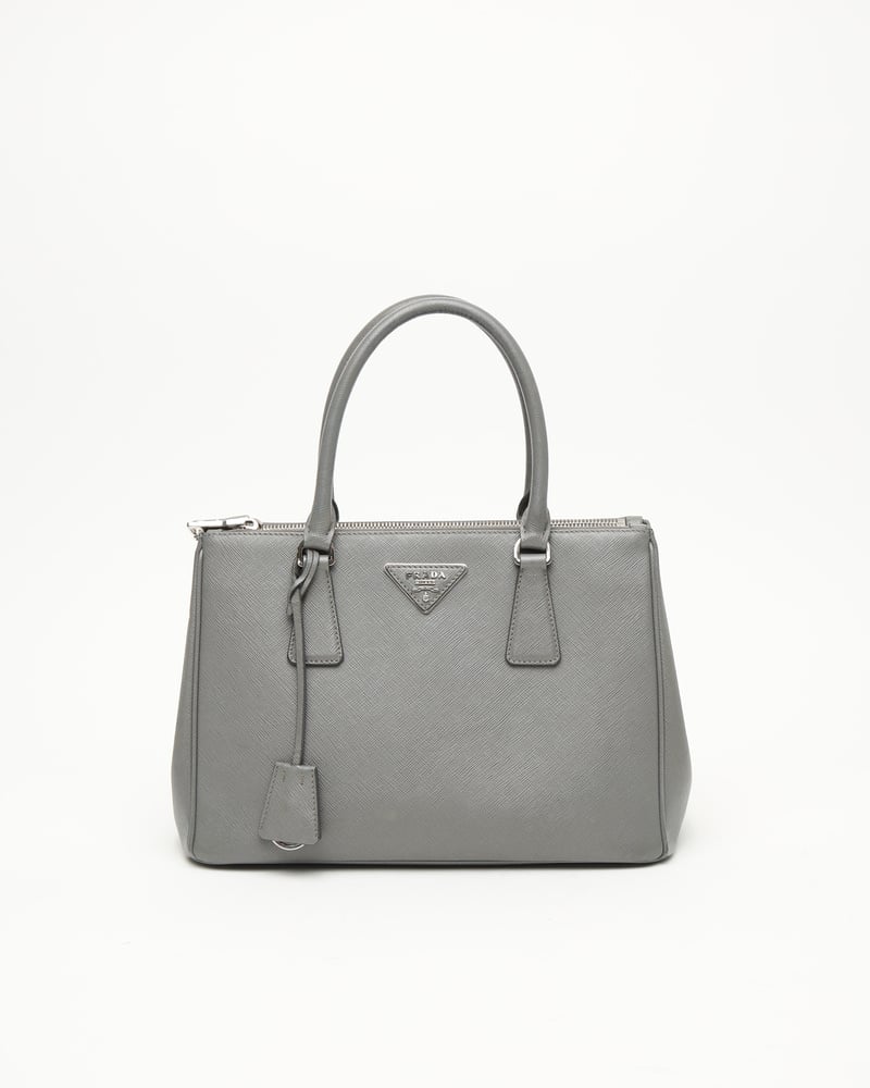 PRADA Saffiano Lux Double-Zip Galleria Bag