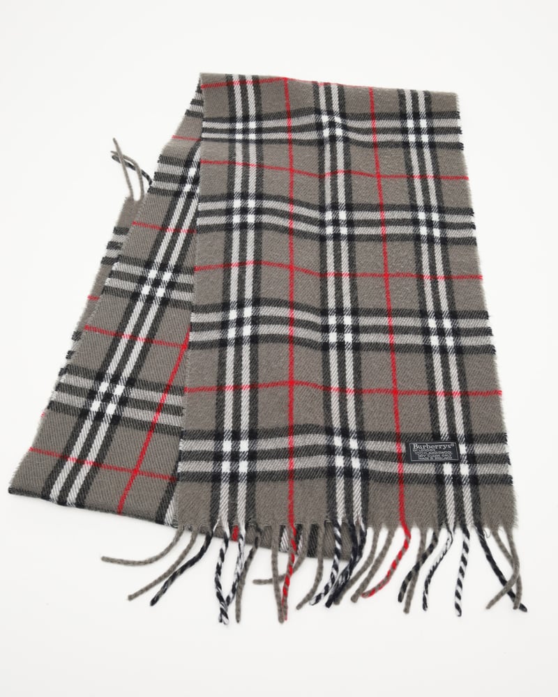 BURBERRY Nova Check Wool Scarf