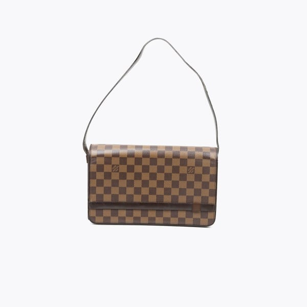 LOUIS VUITTON Damier Ebene Tribeca Carré Bag