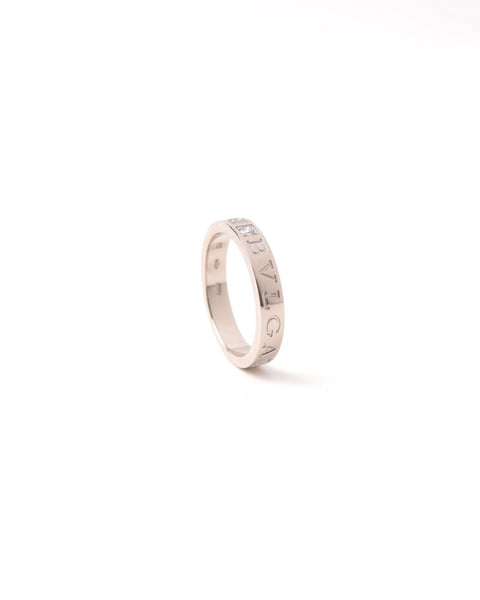 BVLGARI BZero1 Essential White Gold Ring with Diamond