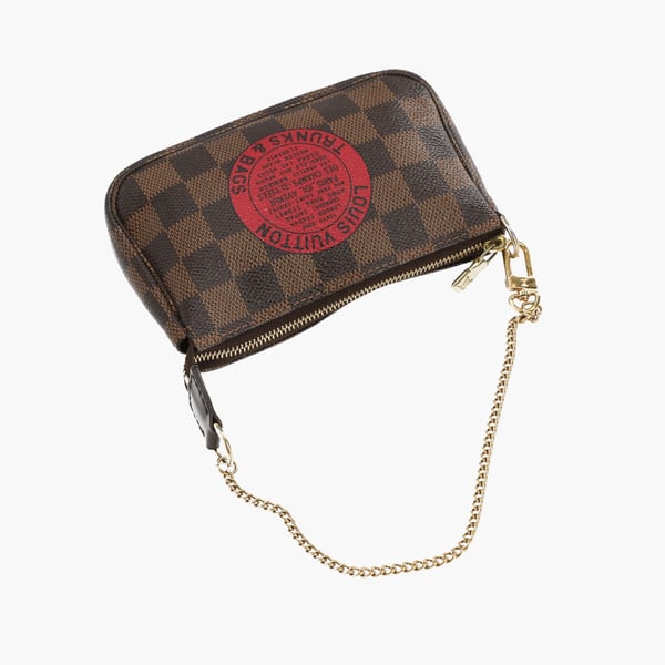 LOUIS VUITTON Mini Damier Ebene Pochette Accessories