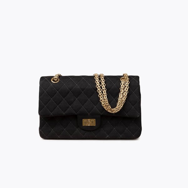 CHANEL 255 Reissue 225 Jersey Double Flap Bag