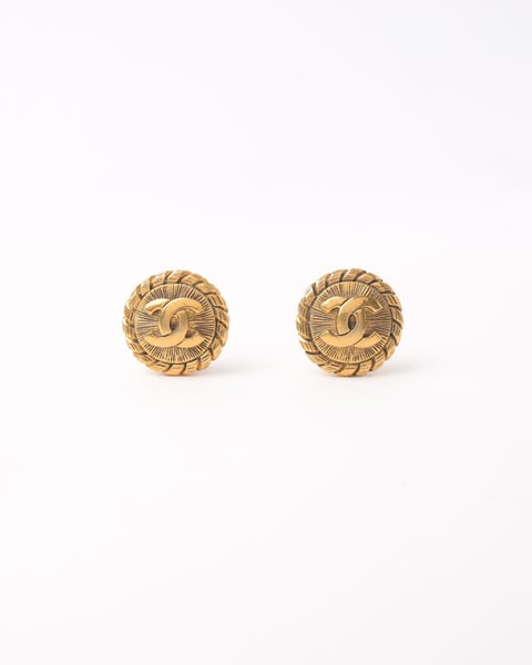 CHANEL Coco Mark Clip-on Earrings