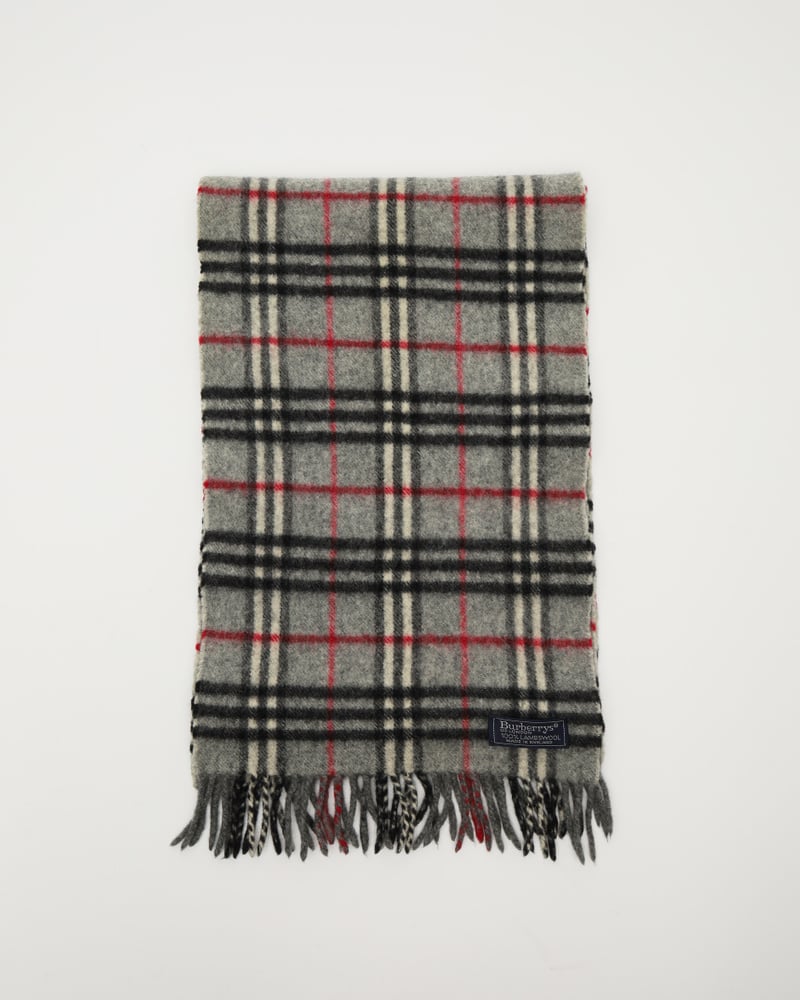 BURBERRY Nova Check Lambswool Scarf