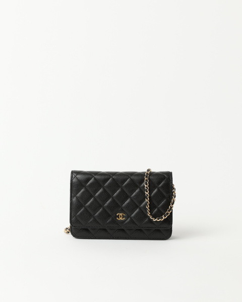 CHANEL Caviar Wallet On Chain Bag