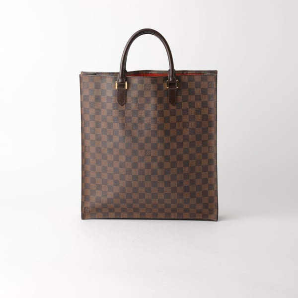 LOUIS VUITTON Damier Ebene Sac Plat Handbag