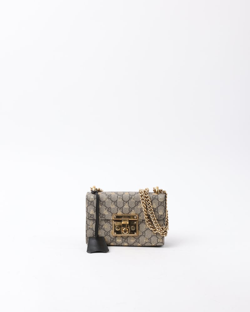 GUCCI Small Bee Padlock Bag