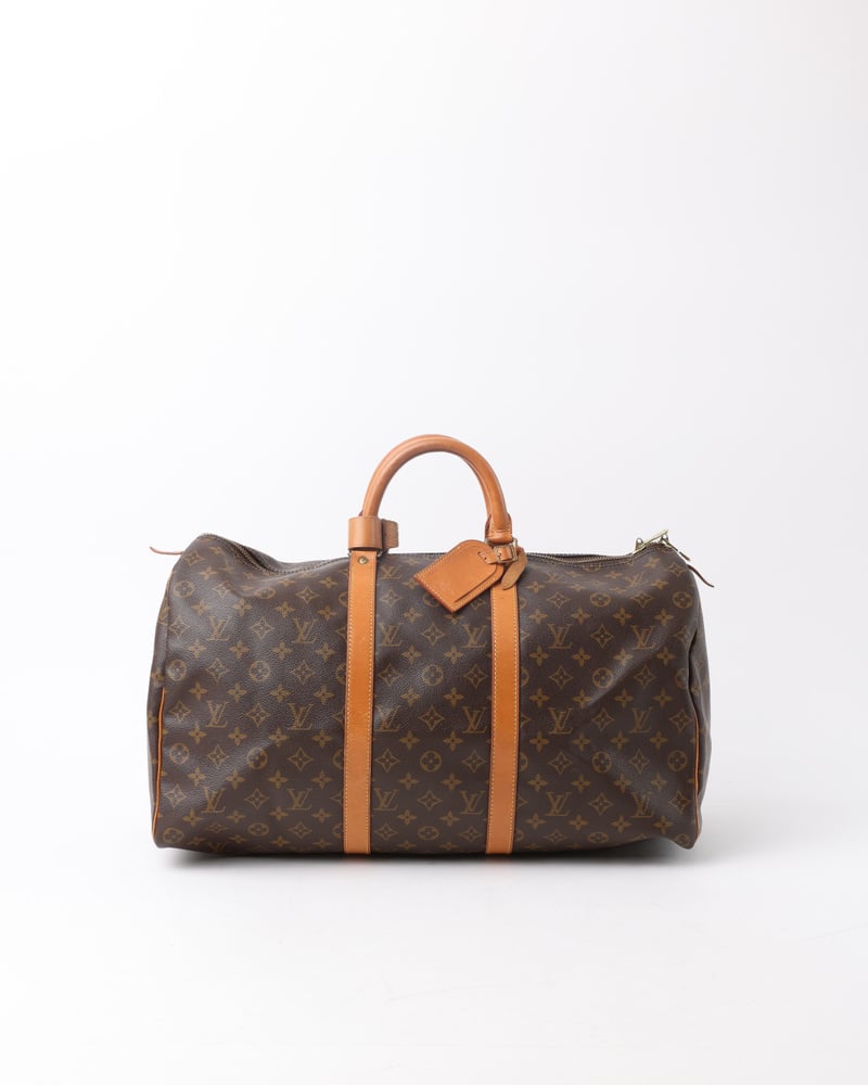 LOUIS VUITTON Monogram Keepall 50 Weekend Bag