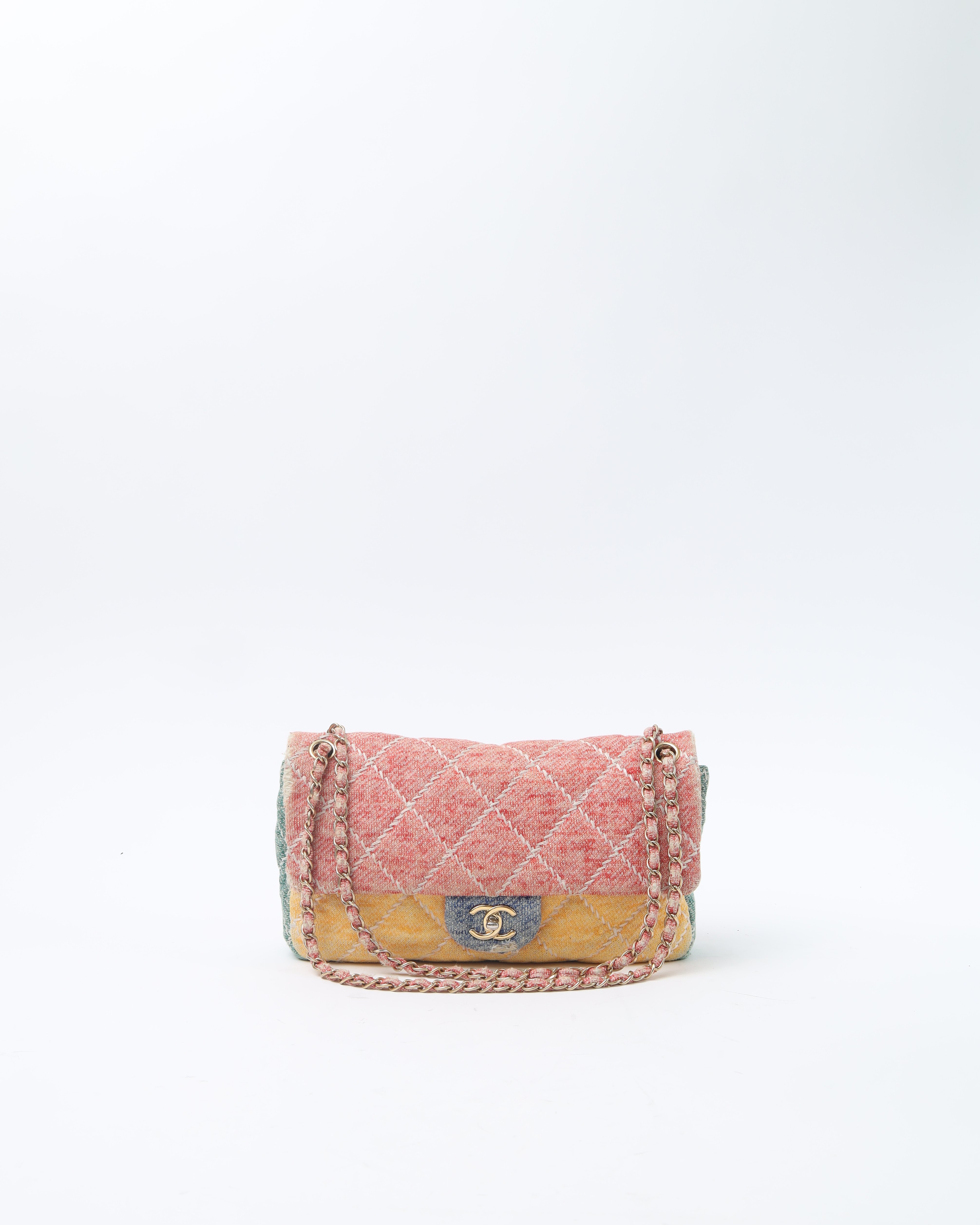 CHANEL Jumbo Wool Ultimate Stitch Single Flap Bag