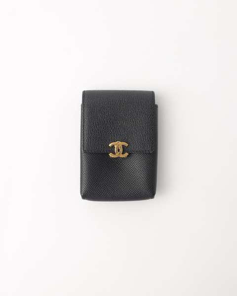 CHANEL CC Grained Cigarette Pouch