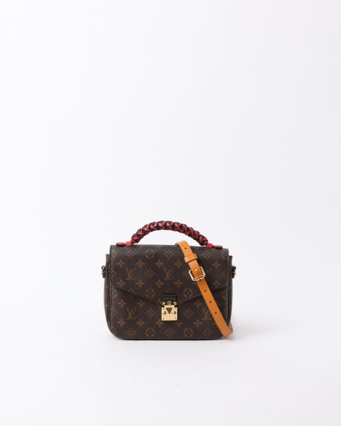 LOUIS VUITTON Braided Monogram Pochette Métis Bag