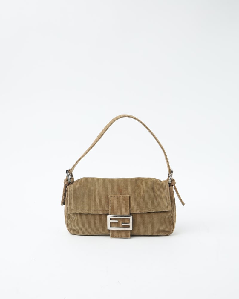 FENDI Corduroy Baguette Bag