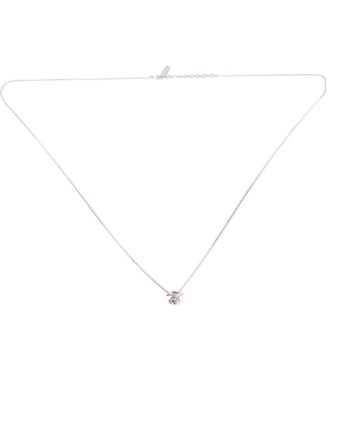 SAINT LAURENT Twist Silver Necklace