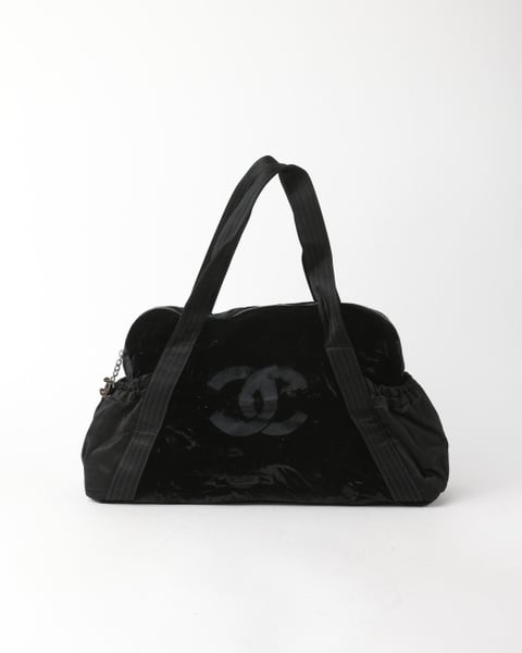 CHANEL CC Coco Velvet Weekend Bag