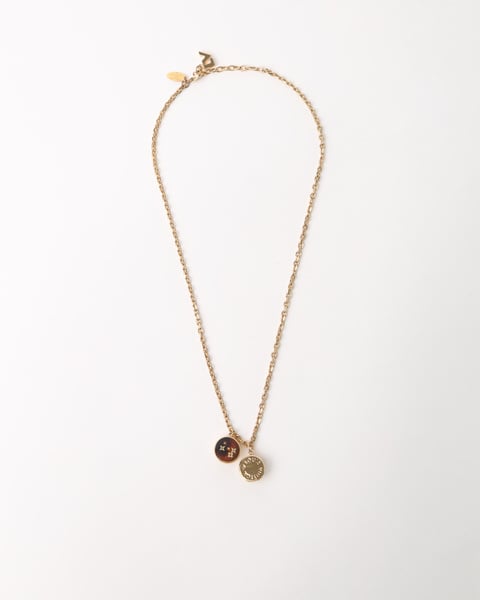 LOUIS VUITTON Half Sphere Resin Art Deco Necklace